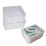 DKAOVH 2PCS Plastic Game Card Storage Box, UNO Card Case, playing card box, High Capacity Playing Card Case (NO Cards)