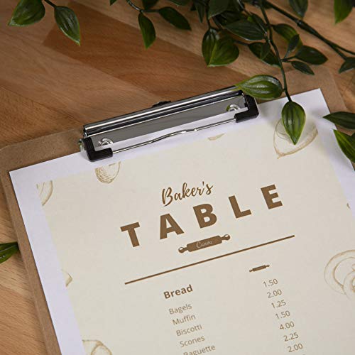 Rapesco 1608 Business Pack: 12 Hartfaser Klemmbrett, A5, Bruin