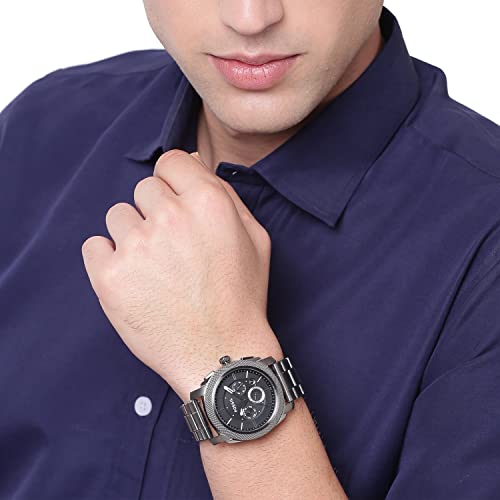Fossil Men's Machine Quartz Stainless Steel Chronograph Watch, Color: Smoke (Model: Fs4662) #TOP7