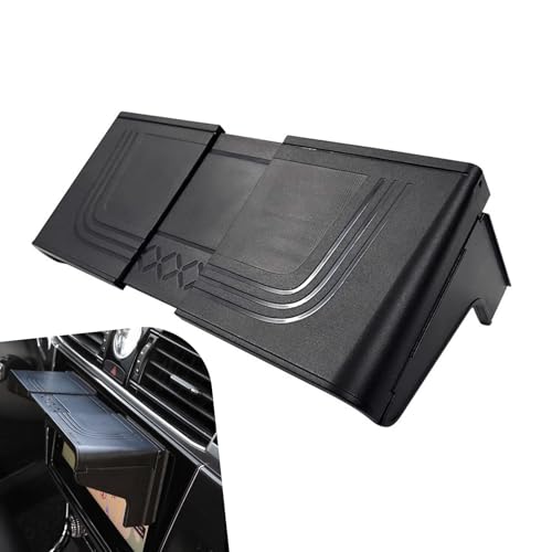 lekiliky Car Navigator Visor, Anti-glare Car Dashboard Display Screen Sunshade, Adjustable Multifunction Navigator Protective Cover, Universal for Most Vehicles (Black)