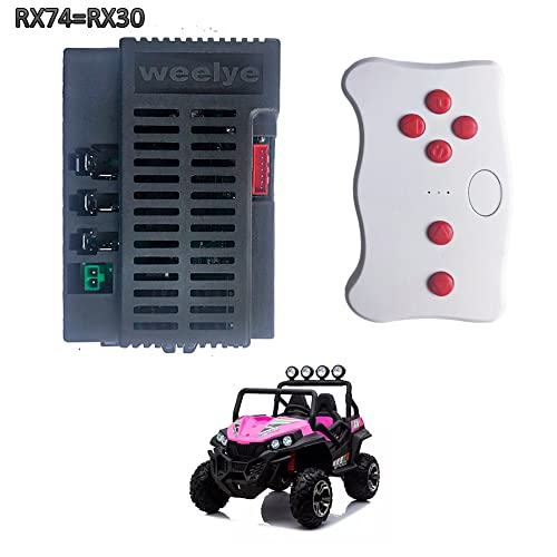 Weelye Rx30 24Volt Kids Ride On Electric Toy Car 2.4G Bluetooth Remote Control Receiver Controller Box Kit, Rx74-1 24V Power Wheel Motherboard Transmitter Accessories Replacement Parts Conversion Kit #TOP1