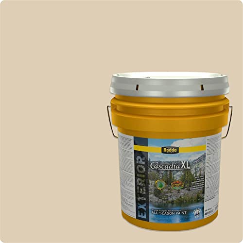 Rodda Paint CASCADIA XL Exterior Velvet All Seasons Paint & Primer in One, 5-Gallon, Lambswool