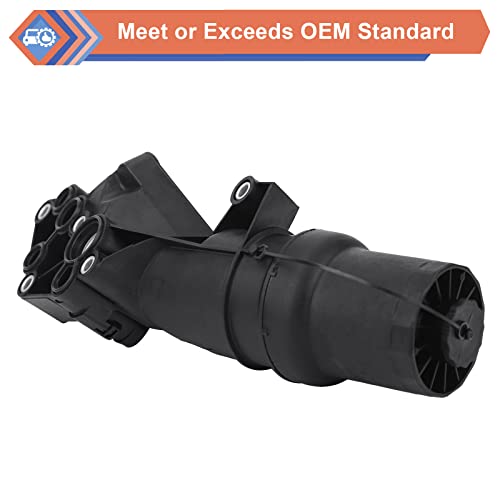 Zonfant Engine Oil Filter Base Housing Assembly Compatible With Audi Tt Rs Quattro Volkswagen Jetta Passat Beetle Golf Rabbit Replaces #07K115397B 07K115397A 07K115397D #TOP3