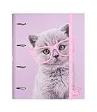 ARCHIVADOR ESCOLAR - El nuevo curso ya está aquí y que mejor manera de comenzarlo con un artículo esencial de material escolar ¡Nuestra carpeta gatos!. Un archivador con 4 anillas A4 perfecto para guardar tus apuntes y tenerlos siempre organizados