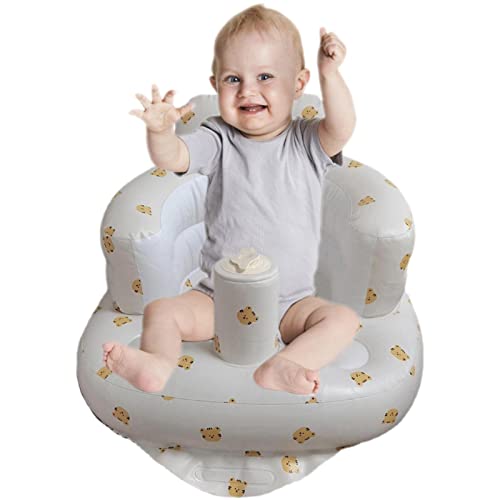 LOVOICE Asiento Hinchable Bebe - Silla de Playa Infantil portátil de Verano,El Asiento de Piso Inflable para niños de 3 a 36 Meses Puede Servir como un Entrenamiento de Aprendizaje para bebés