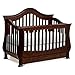 Million Dollar Baby Classic Ashbury 4-in-1 Convertible Crib with Toddler Bed Conversion Kit, Espresso