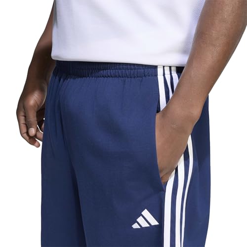 adidas Homme Essentials 3-Stripes Single Jersey Shorts, Team Navy Blue 2/White, L