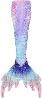 Children's Mermaid Tail For Swimming Girls Swimsuit Little Mermaid Bikini Bathing Suit Party Monofin Cosplay Costume Little Mermaid Costume for Girls Girls Mermaid Tails Swimsuit for Swimming Bathing