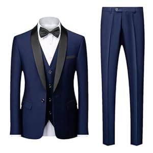 Men Suit Wedding 2 Pieces Set Blazers Shawl Collar Luxury Jacket Pants