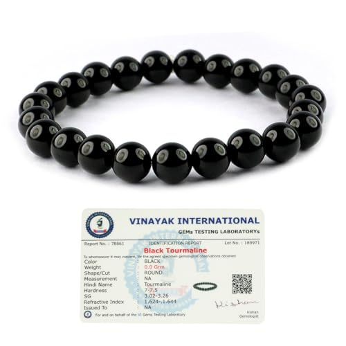 Image of Certified Natural Crystal Stone 8 mm Round Beads Bracelet for Men & Women | Reiki Charged Gemstone Bracelet | Multiple Stone Variants Available