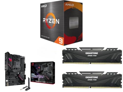 Image of NEWEGG Motherboard CPU Memory Combo - B550-F ATX Motherboard Bundle with Ryzen 9 5900XT 16-Core 3.3 GHz CPU and 32GB (2 x 16GB) 288-Pin PC RAM DDR4 3200 Desktop Memory