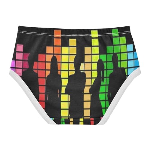 Girls' Underpants Kids Cotton Underwear Panties Briefs For Girl Age 2-8 Years Colorful Block Character Background2