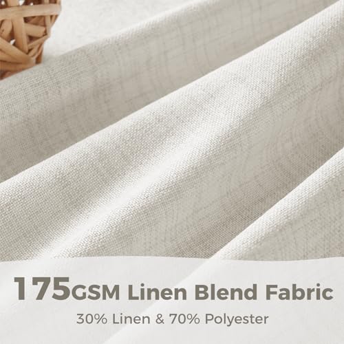 Cortinas para dormitorio y cocina semitransparentes en pack de 2 paneles 5