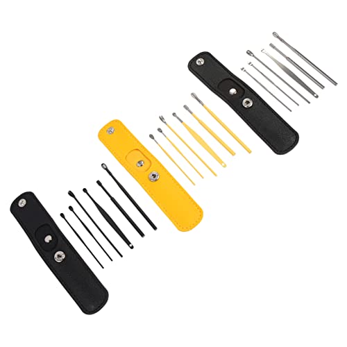 NULYLU Portable Ear Cleaning Kit Piece Set Ear Spoon Earmould Cleaning Tools for Safe Earwax Removal
