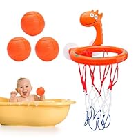KIDOOLA Canestro Da Basket Da Bagno Con Ventose, Giocattolo Per Vasca Per Bambini, Set Con 3 Palline, Sicuro E Senza BPA - 2