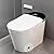TOTTE Smart Toilet with Bidet Built in, One Piece Bidet Toilets with Auto Open & Close Lid, Foot Sensor, Auto Dual Flush, Remote Control, Modern Toilets for Bathroom
