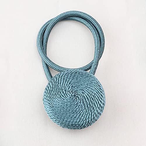 Alzapaños para cortinas magnéticos OUdini con bolas de perla azul juego de 4 piezas de 45-50cm