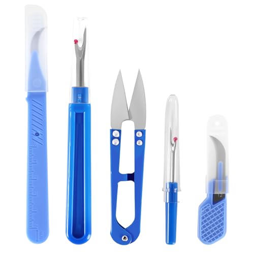 Poexuzi 5 PCS Sewing Kits Removing Threads Toolsï¼Œfor Sewing/Crafting Thread Remover Kitï¼Œ