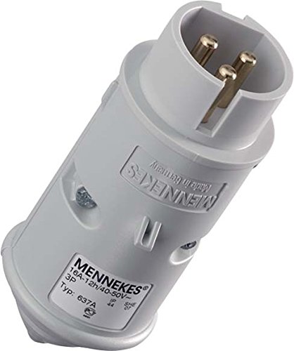 Fiche 16a-3p-50v Mennekes 637a connecteur basse tension industriel pour atelier