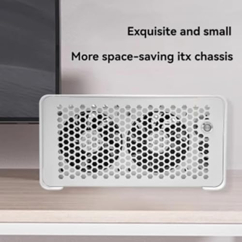 Boîtier d'ordinateur ITX petite taille noir pour PC de bureau et HTPC horizontal