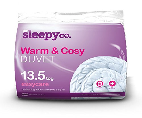 Sleepy The Co 13.5 Tog Hollowfibre Filled Polypropylene Duvet Quilt Non-Allergy (Superking Bed Size (260cm x 220cm))