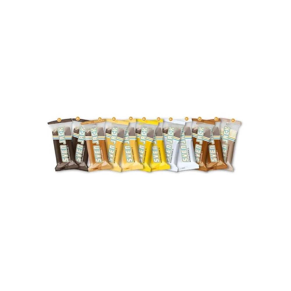 Svenjack Mix Box Outdoor 24x125g - Barrette Energetiche ai Fiocchi d'Avena, Snack Sportivo Multigusto, Energy Bar per Sport, Palestra, Escursionismo e Ufficio, Confezione Convenienza Famiglia 3kg