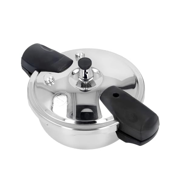 Stainless Steel Pressure Cooker, 1.6 Quart Mini Pressure Cooker Safe Explosion Proof 1.8L Pressure Cooker Oyster Fish Head Pot for Gas Stove Induction Cooker