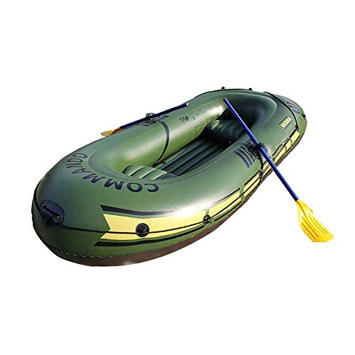 INUUXLG Inflatable Boat Series, 4 Person Kayak, Inflatable Kayak Set with Oars and High Output Air Pump 1106015In,Deluxe Edition Water Sports