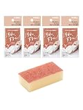 キクロン キッチンスポンジ Ag+抗菌 マロン 1個入×4 研磨粒子なし キズをつけない新素材 使い始めから手になじむ 泡立ちがよい 汚れをするんと落とす 日本製 zalala