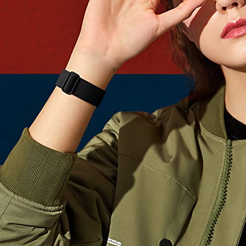 Image of DaQin 3 Pack Stretchy Solo Loop Compatible with Apple Watch Bands Men Women