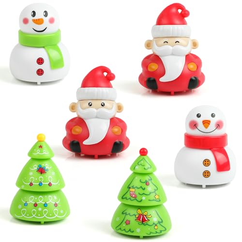 VEYLIN 12 Pack Christmas Pull-Back Toys Assortments Pull-Back Vehicle Christmas Stocking Stuffers Christmas Toys for Kids Party Bag Fillers (VEYLIN-UK-DK641M1P1UKQ)