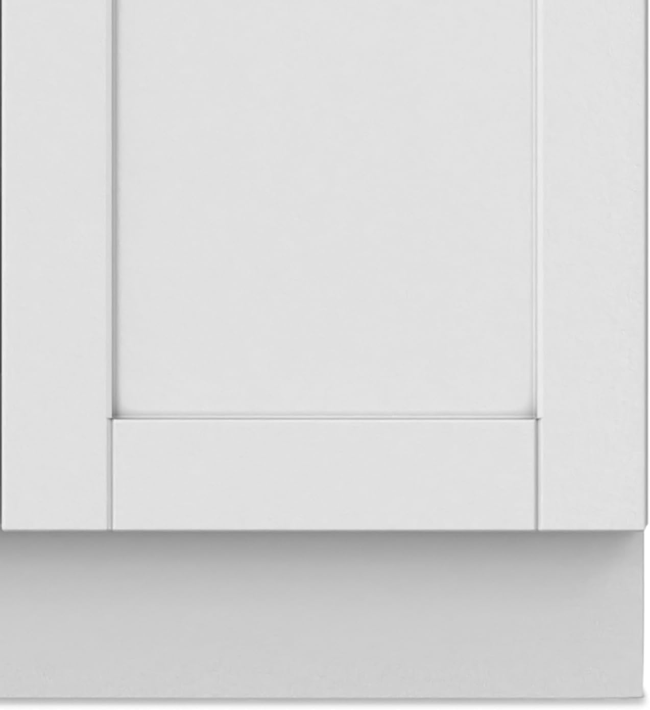 SIMPLIHOME Hennessy All-in-One 24 inch Wide Utility Sink and Laundry Cabinet in Pure White Finish, Transitional ABS Sink Cabinet for Laundry Rooms with High-Arch Chrome Faucet and Pull-Out Spray