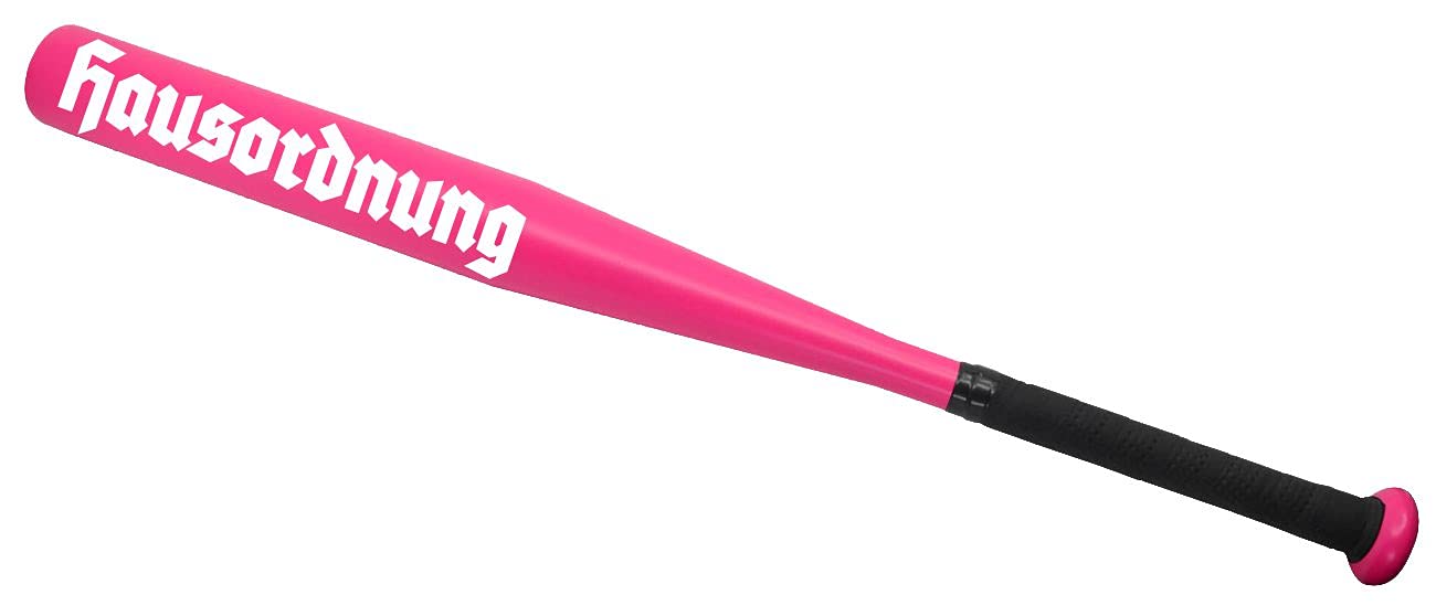 Spaß Kostet Pinker Baseballschläger Hausordnung Weiß