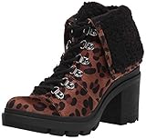 Rampage Women's Moto Fashion Boot, Tan/Black, 7