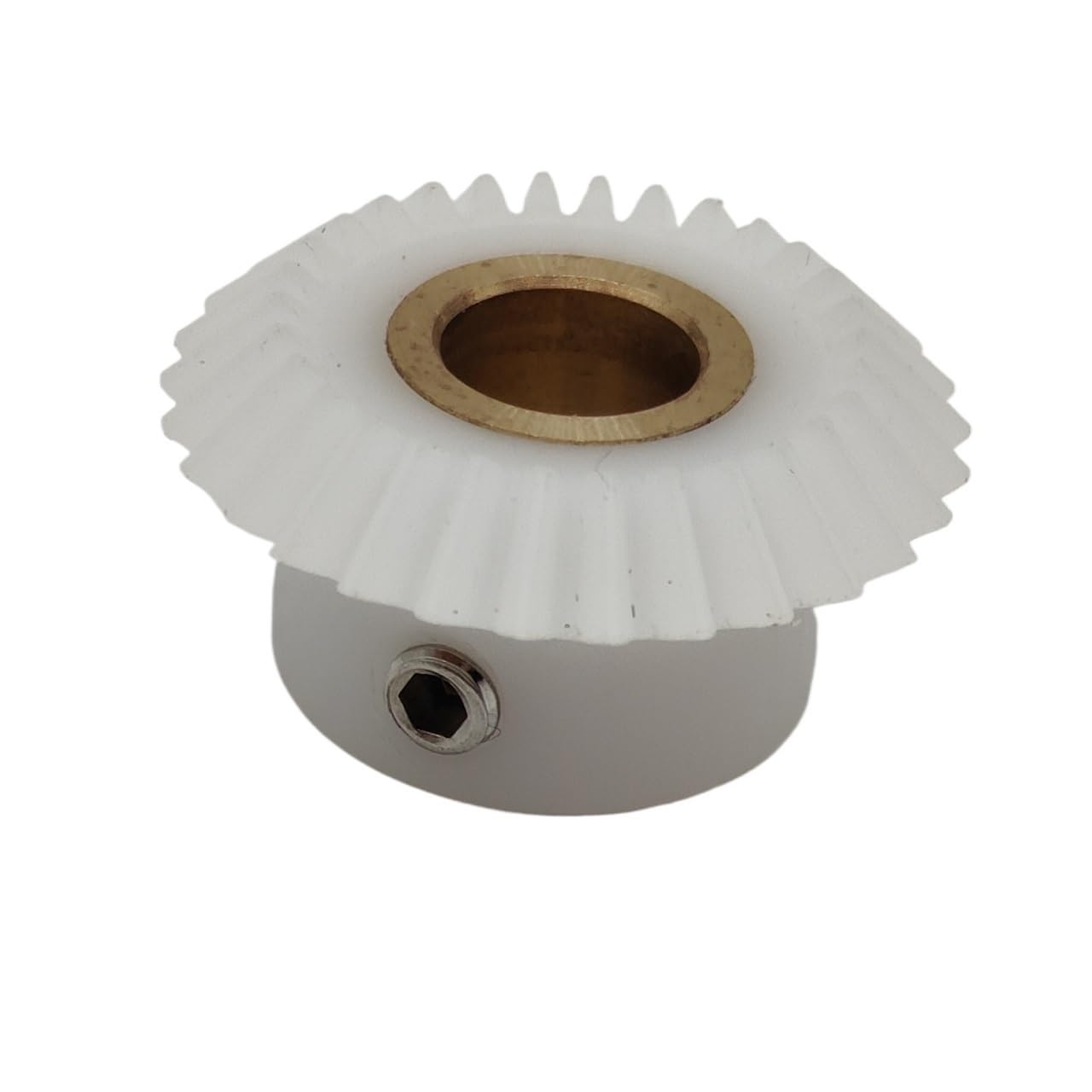 Cylindrical Drive 1pcs 1M 20T 90 Degree POM Nylon Bevel Gear 1:1 Transmission 1 Module 20 Teeth Pinions Conical Bevel Gear Rack Machinery(5MM BORE)