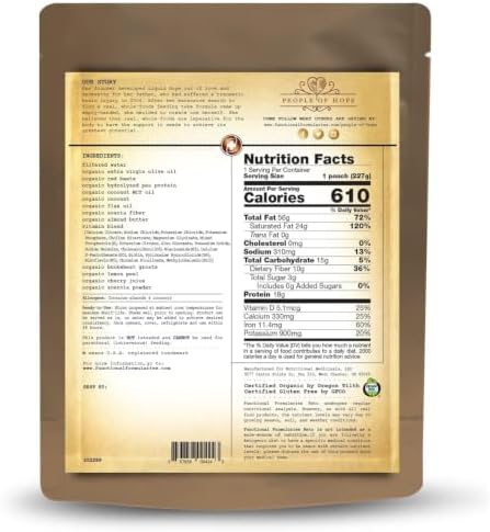 Functional Formularies Ketogenic Meal Replacement Supplement, Add To Your Recipes For Perfectly Balanced Keto Organic Nutrition, 24 Pack - 1