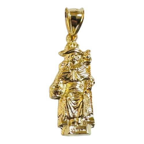 14K Yellow Gold-plated Sterling Silver Santo Niño de Atocha Pendant
