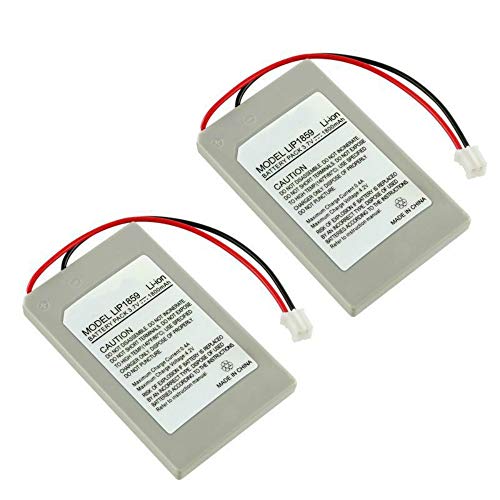 AlyKets 2 Pack 3.7v 1800mAh Replacement Battery for Sony Playstation 3 PS3 Controller