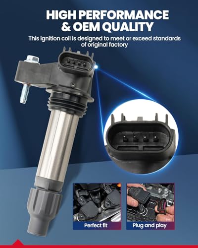 Image of KAX 6 Ignition Coils for Traverse, Enclave, Impala, Acadia, Camaro, SRX | Fits LaCrosse, CTS, Terrain, Equinox, XTS, ATS, Colorado, Canyon Replaces UF569