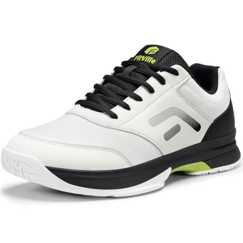 Image of FitVille Extra Wide Pickleball Tennis Shoes Men for Hard or Clay Court | Racquetball, Squash, Badminton, Breathable, Comfortable, Cushioning, Arch Support