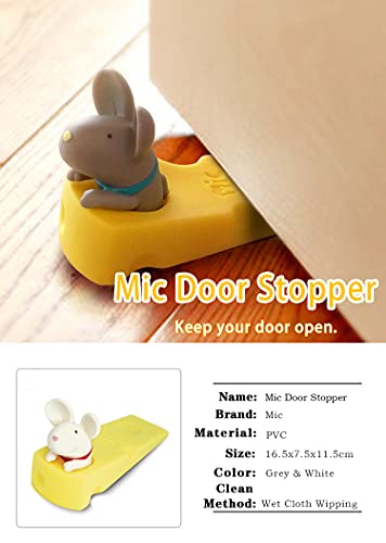 Havasuonline Cute Mouse Door Stopper White Mouse Door Stop Decorative Animal Doorstop Wedge #TOP3