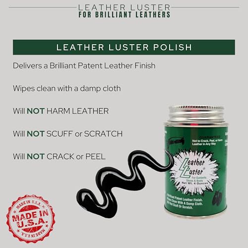 BURTEN DISTRIBUT Leather Luster Polish Gloss Shoe Shine 4 Ounce