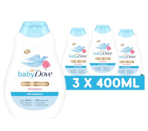 Baby Dove Rich Moisture Shampoo - 400ml, Pack of 3
