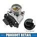 A ABSOPRO Electronic Throttle Body Assembly No.8S4Z9E926A/8S4Z9E926B Engine Throttle Body for Ford Focus 2008-2011 Aluminum Alloy Silver Tone