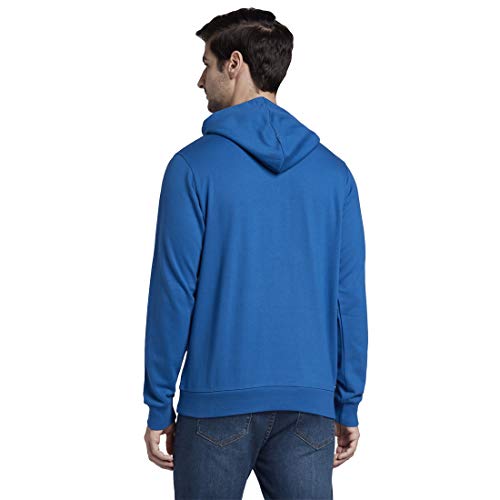 Image of Parx Solid Dark Blue Coloured Cotton Blend Sweatshirt (Size:-44)