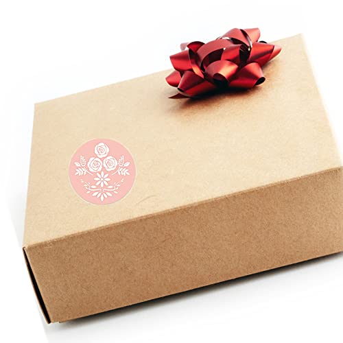 2000Pcs Stickers Roll Adhesive Stickers For Envelope Seals, Party Favors Decoration, Gift Cards And Gift Bags Packaging (Flower) #TOP3