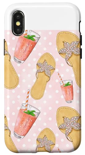 Summer Sandles Beach Flip Flops Beach Shoes Case for iPhone X/XS