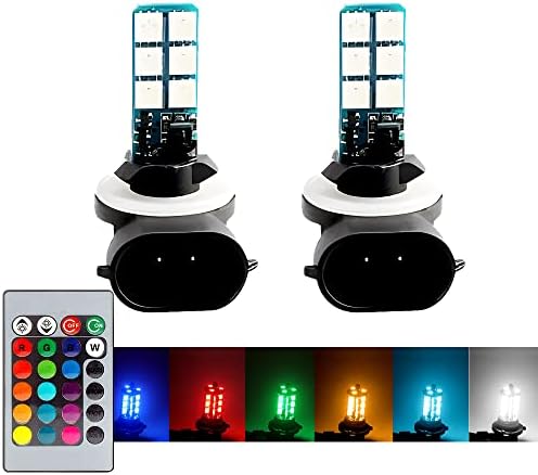 OtpOutopa 881 bombillas LED antiniebla, alta potencia 12SMD 7000K 4000LM superbrillantes luces traseras o luces de conducción diurna (lámparas DRL),