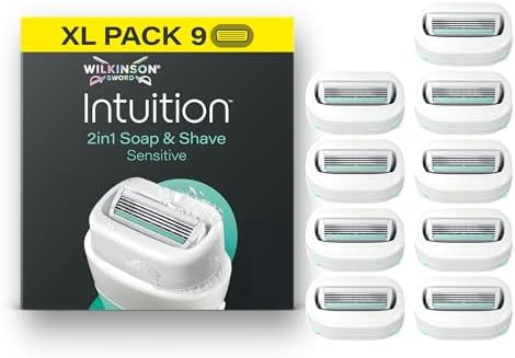 Wilkinson Sword Intuition Soap & Shave Sensitive, 9 Ersatzklingen