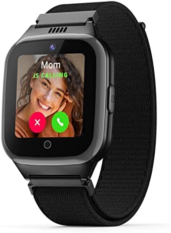 JrTrack 2 SE Smart Watch for Kids by Cosmo | 4G Phone Calling & Text Messaging | SIM Card & Flexible Data Plans | GPS Tracker Watch for Kids | Children’s Smartphone Alternative (Black)